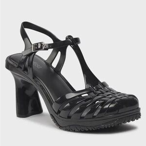 Melissa Vixen Black Strappy Heels